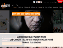Tablet Screenshot of cardboardcitizens.org.uk